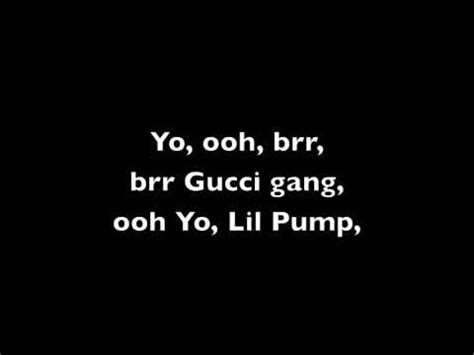 gucci gank clean|Gucci gang clean lyrics.